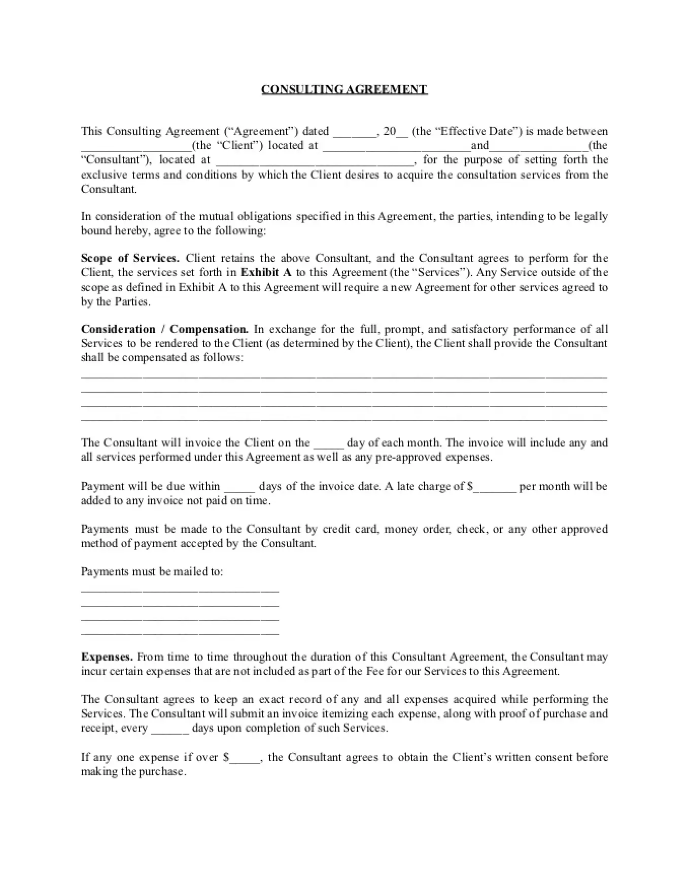Consulting Agreement